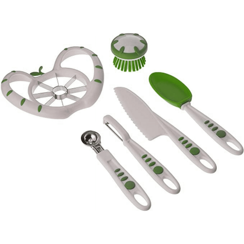OLD - Curious Chef Children's 6-Piece Fruit and Veggie Prep Kit OLD - Curious Chef Children's 6-Piece Fruit and Veggie Prep Kit